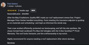 "roofing Franklin TN review"