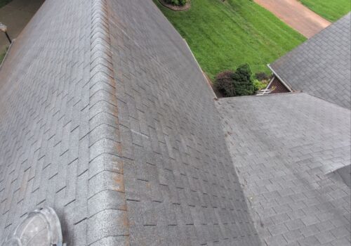 "Before picture of a roof replacement in Franklin TN by Quality RRC"