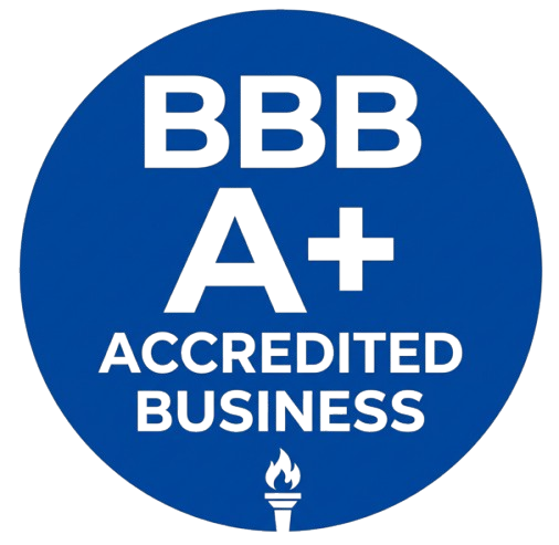 290+ 5-Star Google Reviews A+ BBB Rated